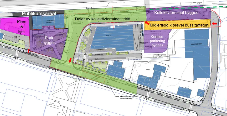 Kart over området