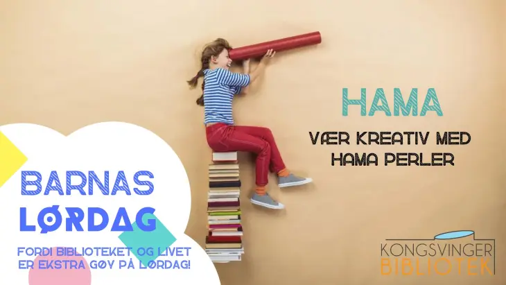 Arrangementsbilde for barnas lørdag: vær kreativ med hama-perler. 