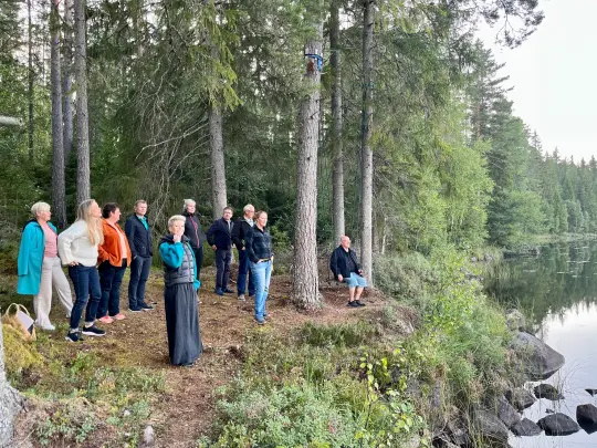 Bilde av folk på Lunderseter