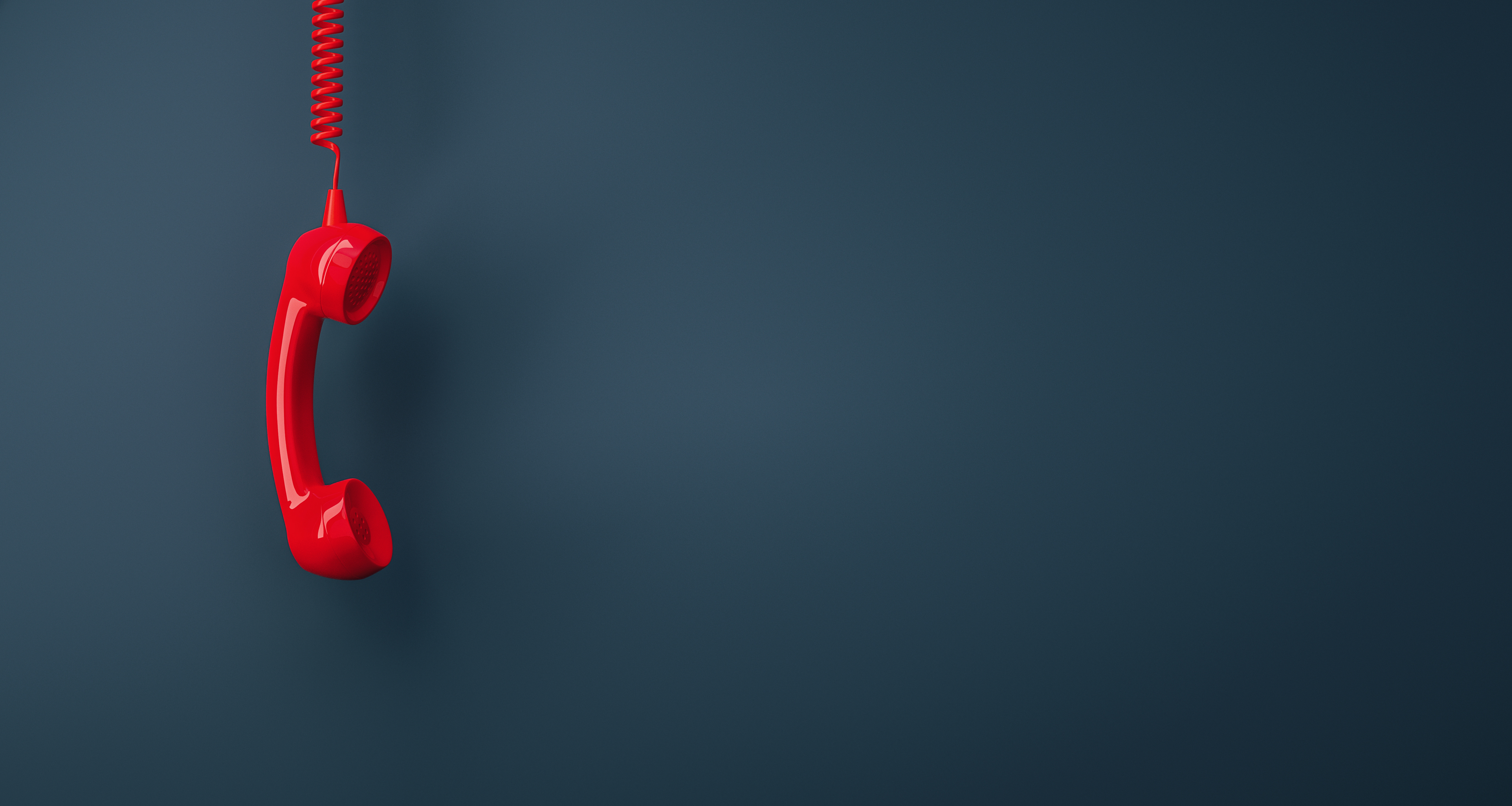 Bilde av en rød telefon