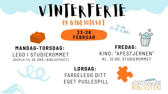 Arrangementsbilde til vinterferie på biblioteket