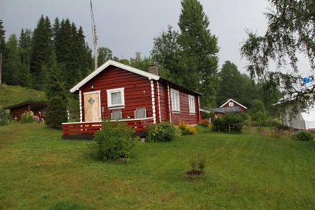 Badstua på Gravberget. Bygningen er den eldste i Gravberget og er fra 1798.