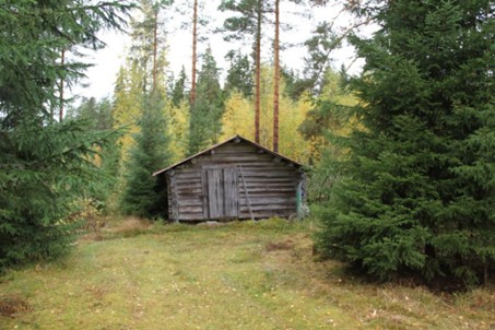 Sommerfjøs, Bråten, Possåsen. Sommerfjøsene ligger i grensen mellom inn- og utmark.