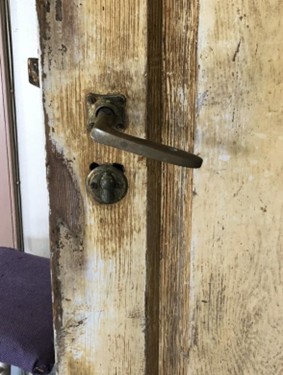 Detalj av ei innerdør, Abborhøgda.