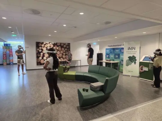 Opplæring med VR-briller.