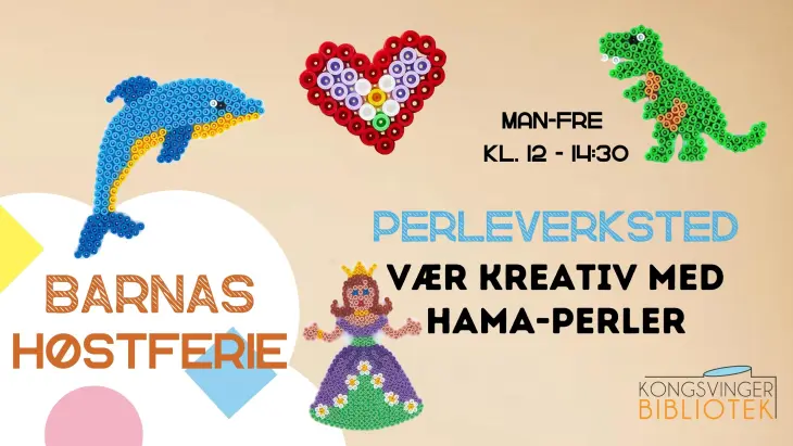 Høstferie og perling på biblioteket