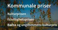 Bilde av kongsvinger med tekst: Kommunale priser: Kulturprisen, Frivillighetsprisen, Barna og ungdommens kulturpris